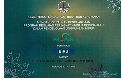 Blue PROPER Award 2015
