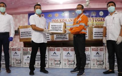Tambang Emas Martabe Serahkan Bantuan APD dan kebutuhan utama lainnya untuk wilayah Tapanuli Tengah