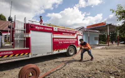 Martabe Gold Mine Supports Firefighting Strengthening and Restoration of Simago-mago Historical House in South Tapanuli
