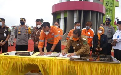 Facilities Handover at Menara Pandang Sipirok Agincourt Resources Support South Tapanuli Facilities