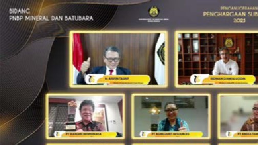 Subroto Award Bidang PNPB (Penerimaan Negara Bukan Pajak) Mineral dan Batubara kategori Wajib Bayar dengan tingkat kepatuhan pembayaran tertinggi di sub-kategori perusahaan Pemegang Kontrak Karya (KK)