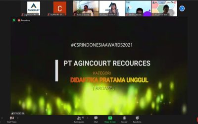 BRONZE AWARD  Didakta Pratama Unggul bidang pendidikan program beasiswa Martabe Prestasi