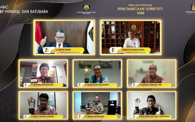Subroto Award in the Field of PNPB (Non-Tax State Revenue) Minerals and Coal in the category of Payers with the Highest Level of Payment Compliance in the Sub-Category of Companies Holding Contracts of Work (KK)
