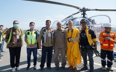 Sumatran Tigers Release: The location of Kerinci Seblat National Park is difficult to reach, PT Agincourt Resources provides helicopters