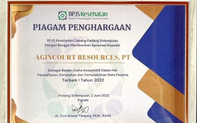 Award from Business Entity – BPJS Health for Reporting Wages Data, Timely Payments and Never Arrearing Contributions