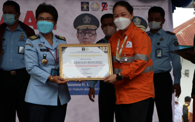 Award from the Class II Immigration Office (TPI) for Routinely and Periodically Proactively Reporting the Presence and Activities of Foreign Citizens (WNA) in the Work Area of the Class II TPI Sibolga Immigration Office.