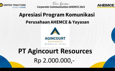 Program Komunikasi Terbaik Astra Heavy Equipment, Mining, Construction, and Energy (AHEMCE) dan Yayasan
