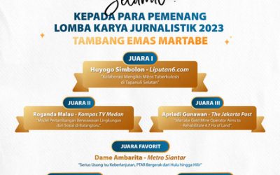 Agincourt Resources Announces the Winners of the 2023 Journalistic Work CompetitionThe Article on the TBC Handling Won First Place
