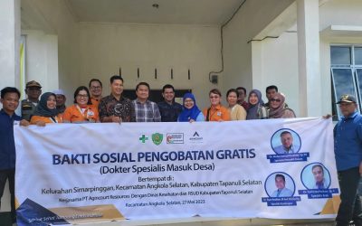 Agincourt Resources Holds “Specialist Doctors Come to Villages”, 143 Residents of Angkola Selatan Enthusiastically Participate in Free Treatment