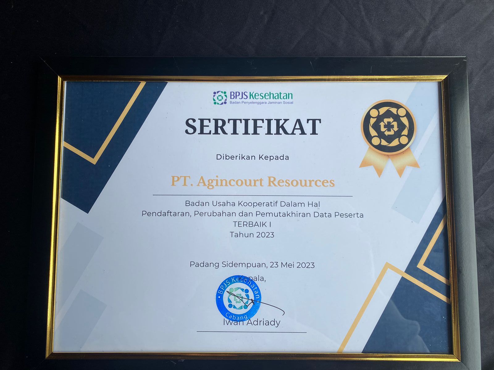 The Best of Cooperative Business Entity in terms of Registration, Change and Update of Participant Data