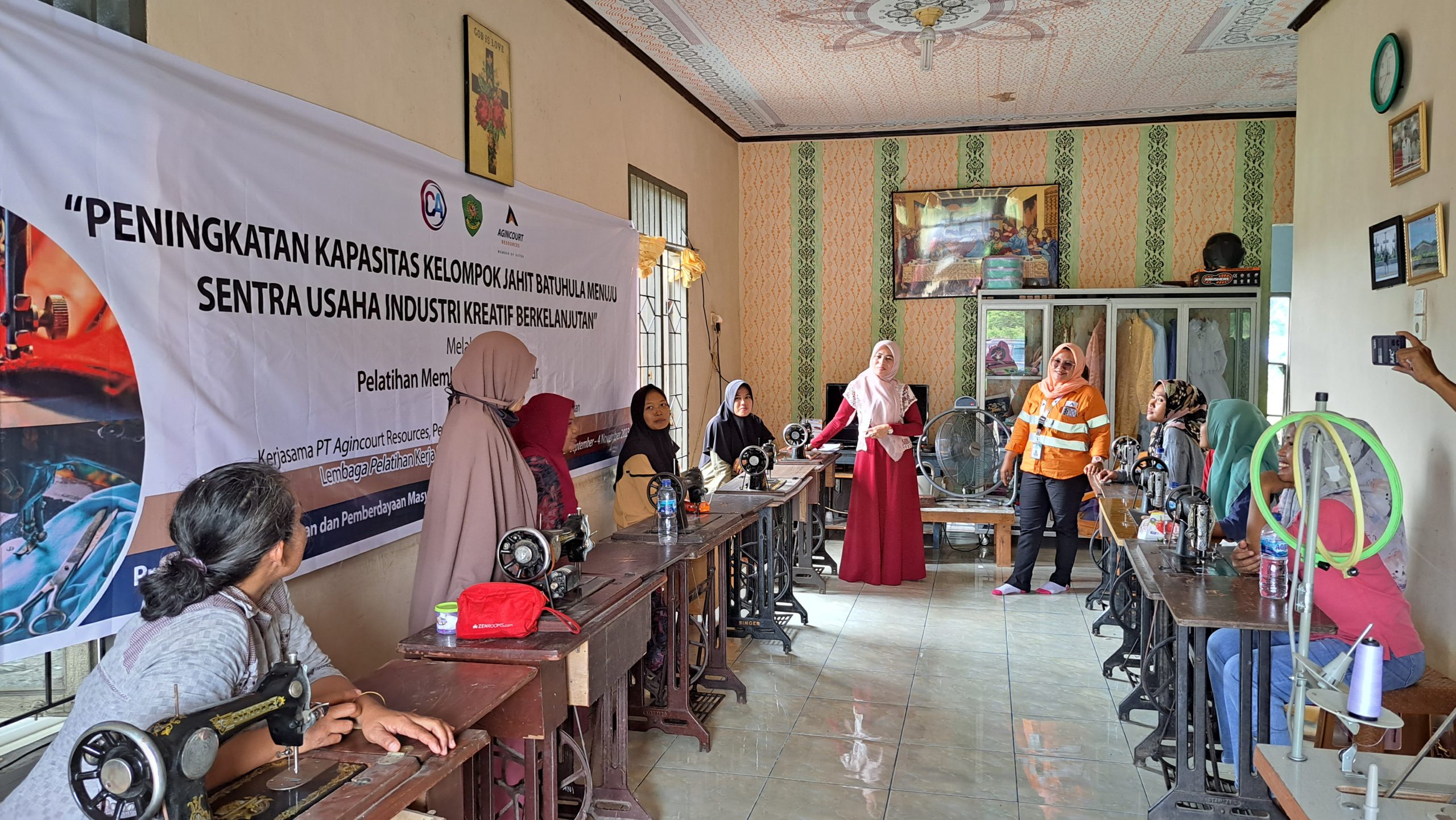 Batuhula Village Sewing Group Participated in Basic Level Embroidery Training