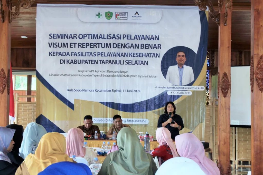 Community Development Manager, Rohani Simbolon, emphasized that Agincourt Resources is always committed to achieving the best quality in every program carried out. This activity is also part of the Community Development and Empowerment (PPM) program, especially in the field of public health. This program can support the Key Performance Indicators (IKU) of the Tapanuli Selatan District Health Office.  