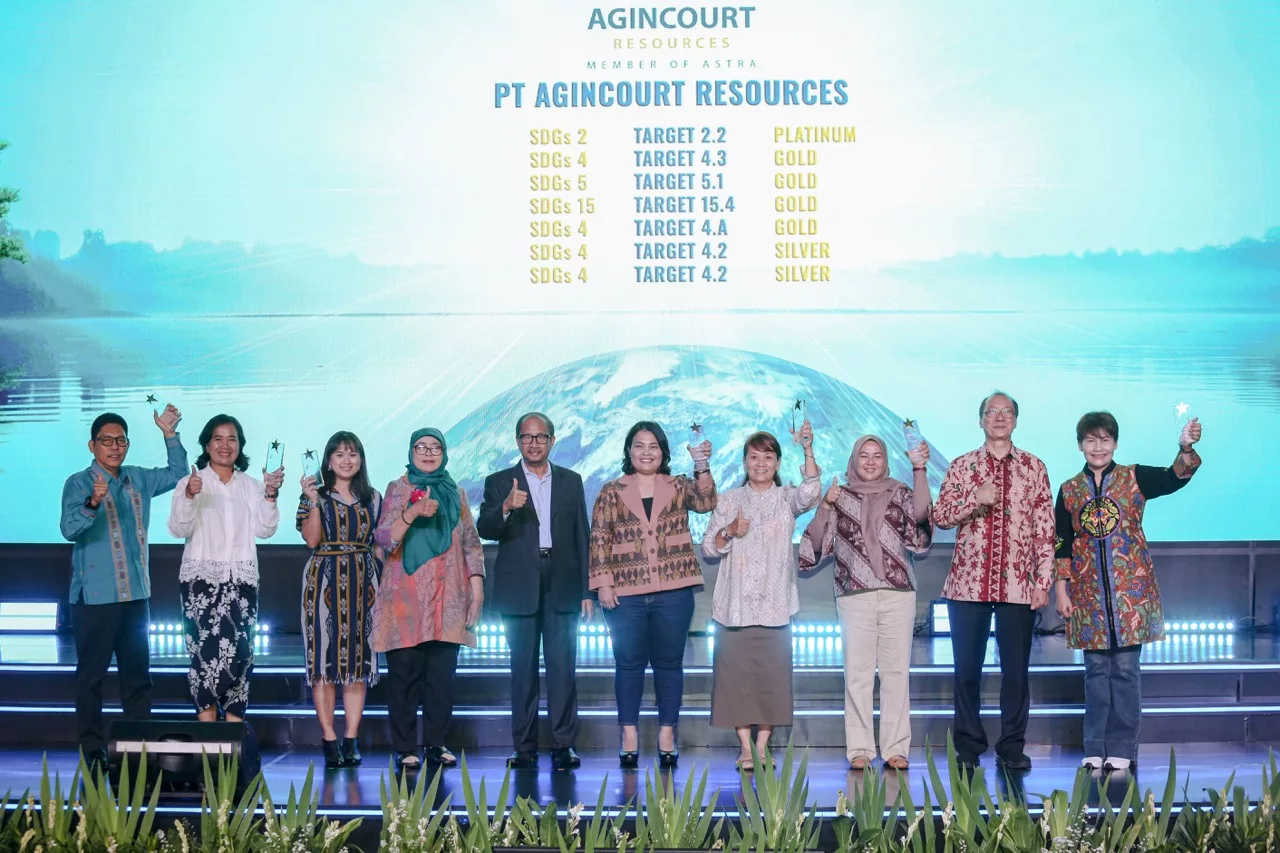 Agincourt Resources has Been Honoured Prestigious Awards at Indonesia SDGs Award
