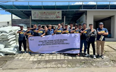 South Tapanuli’s Millennial Farmer Actors Learnt Smart Farming in Bali 