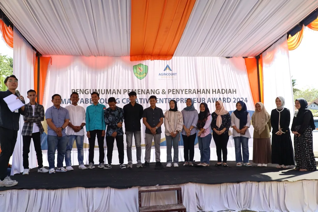 On Thursday, January 30, 2025, Agincourt Resources held the announcement event for the winners of the Martabe Young Creative Entrepreneurs Award 2024