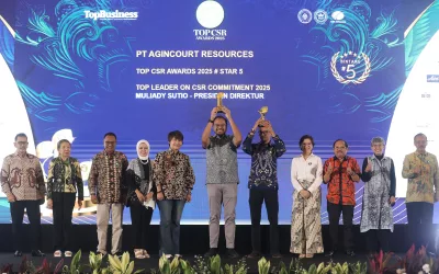 Presiden Direktur Agincourt Dianugerahi Penghargaan TOP Leader on CSR Commitment 2025