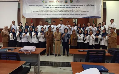 Tingkatkan Layanan Masyarakat yang Optimal Agincourt Resources Perkuat Tenaga Sanitasi di Puskesmas Tapanuli Selatan